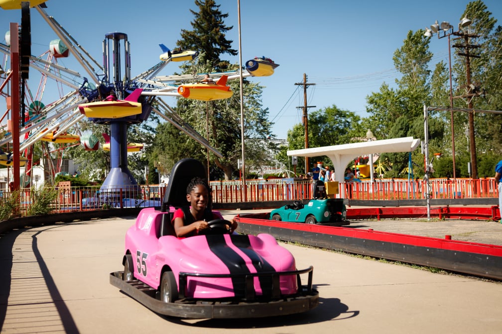 Lakeside Amusement Park in Denver, Colorado Sports Cars